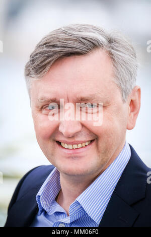 Cannes, France. 9th May, 2018. Director Sergei Loznitsa at a photocall for Donbass on Wednesday 9 May 2018 as part of the 71st Cannes Film Festival held at Palais des Festivals, Cannes. Pictured: Sergei Loznitsa. Picture by Julie Edwards. Stock Photo