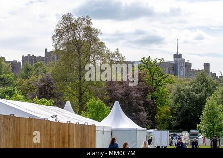 Windsor, Berkshire, UK. 9th May 2018. Day 1. Royal Windsor Horse Show. Windsor. Berkshire. UK.  Windsor Castle.09/05/2018. Credit: Sport In Pictures/Alamy Live News Stock Photo