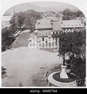 West Street. Keene. 1870 Stock Photo