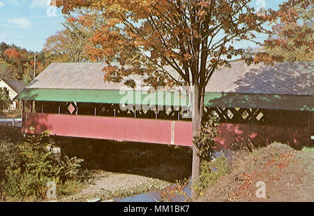 Creamery Covered Bridge. Brattleboro. 1970 Stock Photo