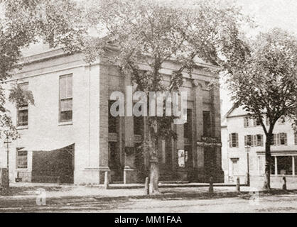 Town Hall. Quincy. 1875 Stock Photo