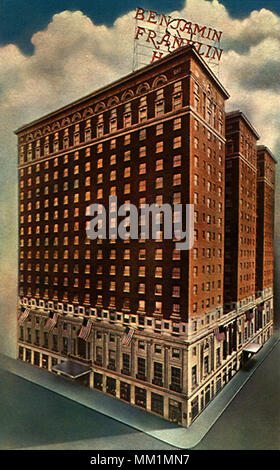 The Benjamin Franklin Hotel. Philadelphia. 1955 Stock Photo