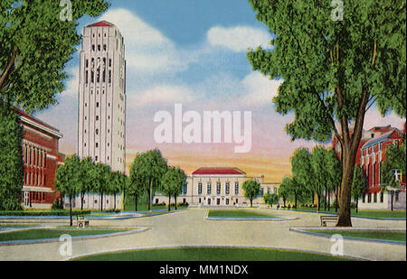 University of Michigan Campus. Ann Arbor. 1941 Stock Photo
