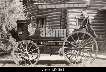 Carriage at the Buffalo Bill Museum. Cody. 1930 Stock Photo