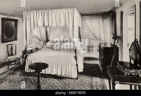 Washingtons Bedroom. Mount Vernon. 1930 Stock Photo