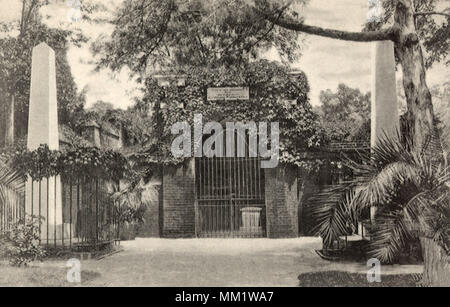 Tomb of Washington. Mount Vernon. 1930 Stock Photo