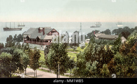 Casino Park & Academy. Newport News. 1910 Stock Photo