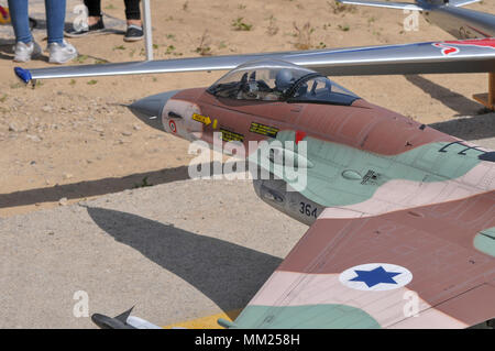 Radio controlled model aircraft demonstration at the IAF Air Show, Haifa, Israel Stock Photo