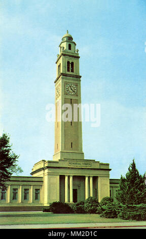 Louisiana State University Tower. Baton Rouge. 1943 Stock Photo