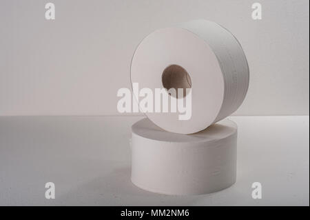 Roll paper on white background Stock Photo