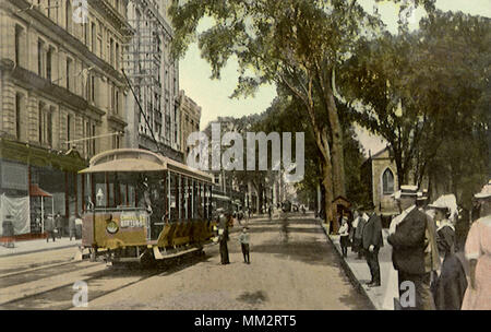 Chapel Street. New Haven. 1913 Stock Photo