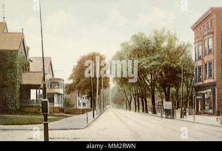 West Chapel Street. New Haven. 1910 Stock Photo