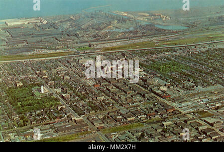 Gary, Indiana - Steel mills and the Indiana Dunes National Lakeshore ...