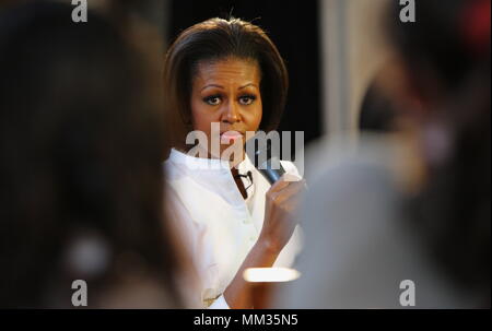 UK - America's First Lady Michelle Obama visits Oxford University with pupils from the Elizabeth Garrett Anderson secondary school for girls for a day long 'immersion experience' to highlight the importance of education. 25 May 2011 --- Image by © Paul Cunningham Stock Photo