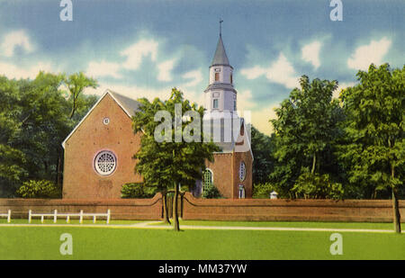 Bruton Parish Church. Williamsburg. 1940 Stock Photo