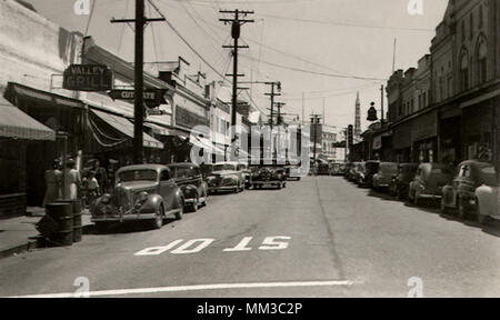 Mill Street. Grass Valley. 1948 Stock Photo
