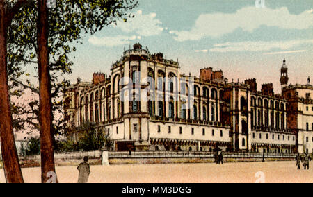 Castle. Saint-Germain-en-Laye. 1930 Stock Photo