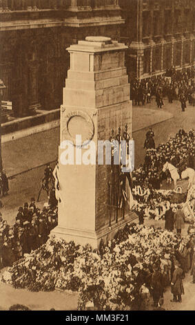 Cenotaph at Whitehall. London. 1930 Stock Photo