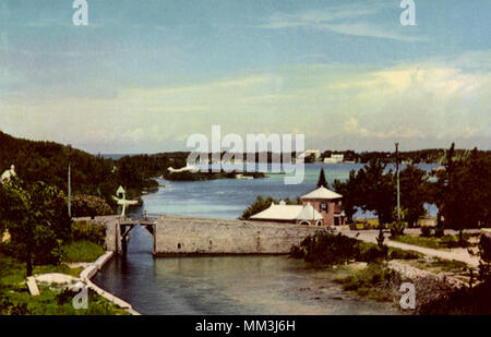 View of Bridge. Somerset. 1960 Stock Photo