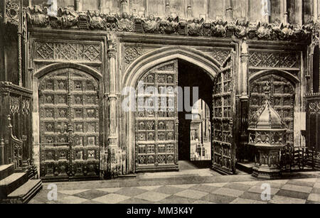 Chapel at Westminster Abbey. London. 1910 Stock Photo