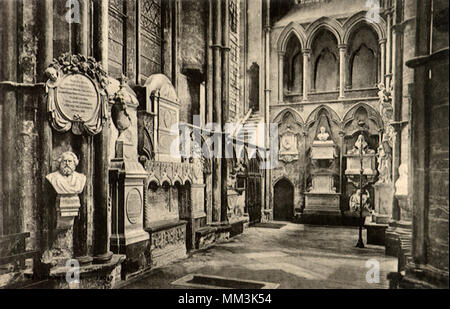 Westminster Abbey. London. 1910 Stock Photo