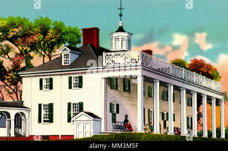 Home of Washington. Mount Vernon. 1930 Stock Photo