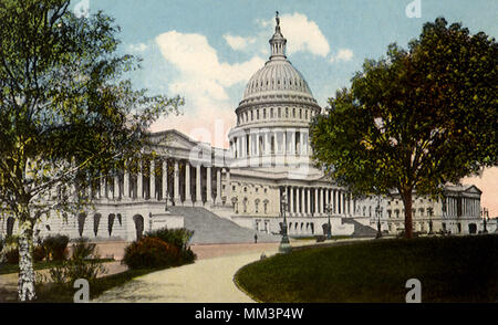 United States Capitol. Washington DC. 1920 Stock Photo