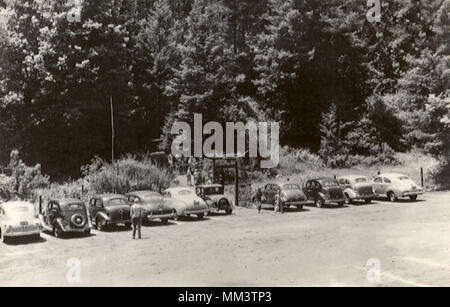 Entrance to Mystery Spot. Santa Cruz. 1950 Stock Photo