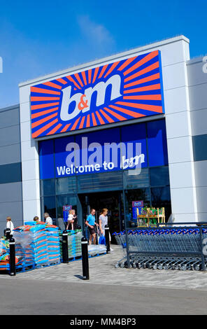 b&m store, king's lynn, norfolk, england Stock Photo