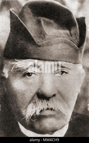 Georges Benjamin Clemenceau, 1841 – 1929.  French politician, physician, journalist and Prime Minister of France during the First World War.  From The Pageant of the Century, published 1934 Stock Photo