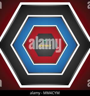 Modern balance of red blue black gradient background. Abstraction of center presentation. Illustration vector eps10 Stock Vector