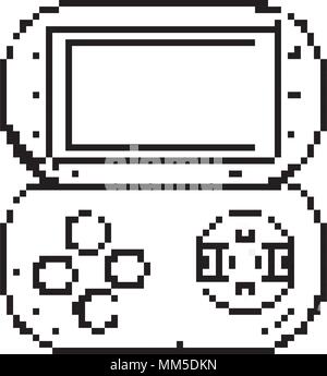 line simulator gamepad console videogame technology Stock Vector Image ...