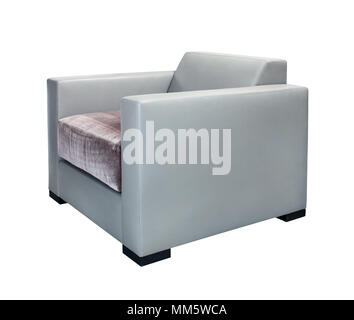 Modern armchair isolated on white background. Clipping path. Stock Photo