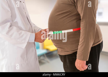 OVERWEIGHT MAN Stock Photo