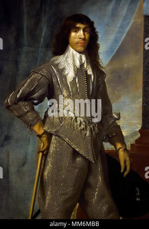 James Hamilton, 1st Duke of Hamilton (1606–1649), heir to the throne of Scotland by Daniel Mytens 1590-1647 17th Century, UK, United, Kingdom, England, English, British, Stock Photo