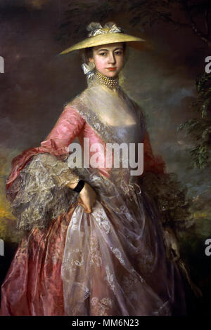 Mary Countess Howe ( Richard Howe )1732-1800 by Thomas Gainsborough 1727-1788, 19th Century, UK, United, Kingdom, England, English, British, Britain, Stock Photo