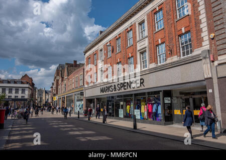 Marks And Spencer In Sidney Street Cambridge City Centre Stock Photo Alamy