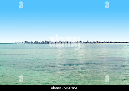 Skyline, building, coast,  João Pessoa, Paraiba, Brazil Stock Photo