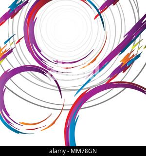 Stylish vector background with circles and place for you text. Stock Vector