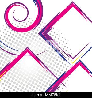 Modern square collage. Colorful vector background with place for your text. Stock Vector