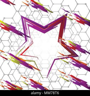 Modern header design with room for your text in center. Stock Vector