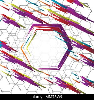 Creative vector background. Colorful template with room for your text. Stock Vector