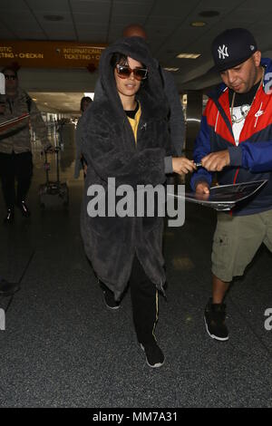 Camila Cabello at LAX airport in Los Angeles, United States.  Featuring: Camila Cabello Where: Lax, California, United States When: 08 Apr 2018 Credit: WENN.com Stock Photo