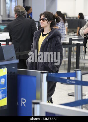 Camila Cabello at LAX airport in Los Angeles, United States.  Featuring: Camila Cabello Where: Lax, California, United States When: 08 Apr 2018 Credit: WENN.com Stock Photo