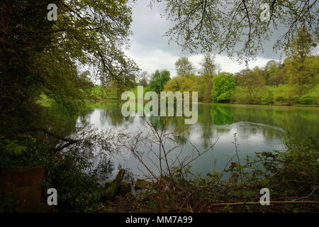 Enville Manor, Estate and Lake in the Staffordshire Moorlands. Located in England, Great Britain, United Kingdom. Stock Photo
