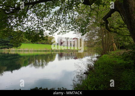 Enville Manor, Estate and Lake in the Staffordshire Moorlands. Located in England, Great Britain, United Kingdom. Stock Photo