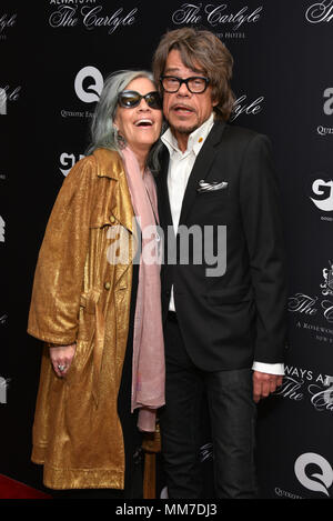 New York, USA. 8th May, 2018. Mara Hennessey and David David Johansen attend the Always At The Carlyle Premiere on May 8, 2018 in New York City. Credit: Erik Pendzich/Alamy Live News Stock Photo