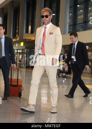 Japanese football player Keisuke Honda arrives at Narita International Airport in chiba pref, Japan on 03 Mar 2018. Credit: Motoo Naka/AFLO/Alamy Live News Stock Photo