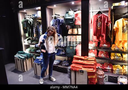 Milan, Italy. 10th May 2018. Pre press of the exhibition The Harry Potter Exhibition (Duilio Piaggesi, Milan - 2018-05-10) ps the photo can be used respecting the context in which it was taken, and without the defamatory intent of the decoration of the people represented Credit: Independent Photo Agency Srl/Alamy Live News Stock Photo