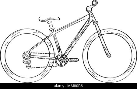 Dirt Bike Sketch On White Background Stock Vector (Royalty Free) 352005509  | Shutterstock